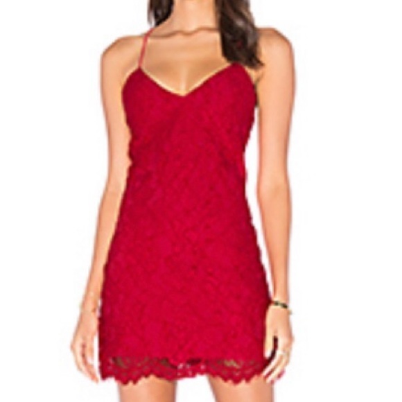 Revolve X by NBD Red Lace Minidress ❤️🔥 - Picture 1 of 10